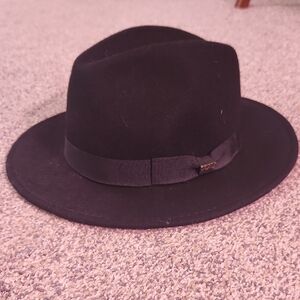 Scala Black Fedora Hat